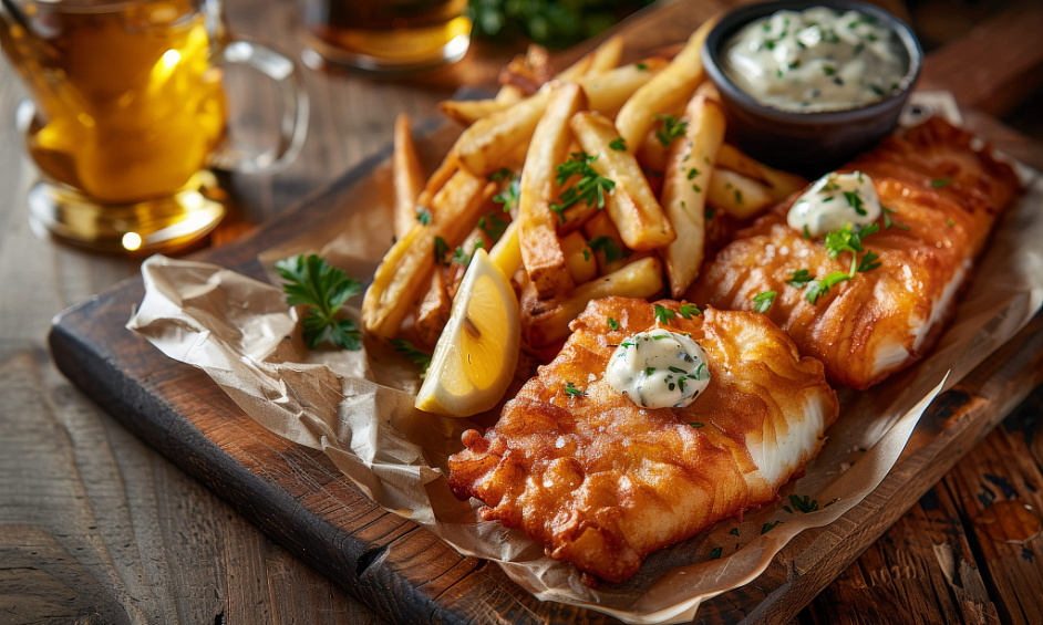 BAR À DÉJEUNER BIEN ÉTABLI / POISSON-FRITES 1