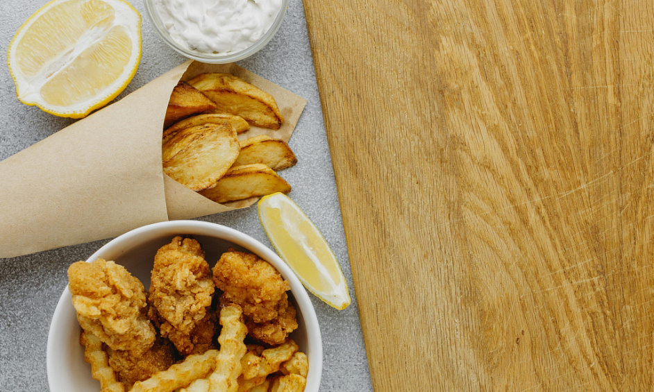 Vente urgente | Fish n Chips à emporter bien présenté à vendre 1